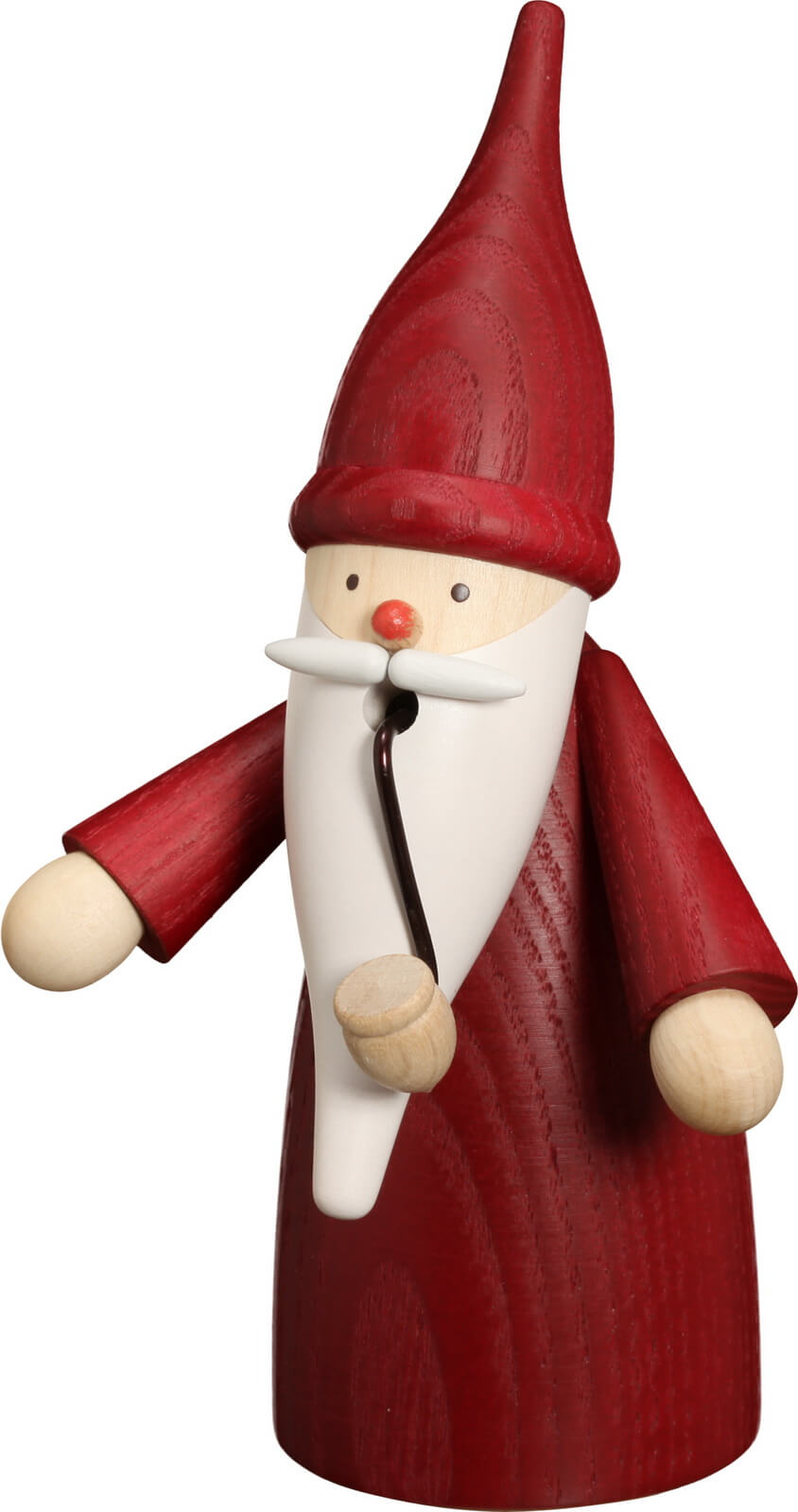 Red Santa Smoking Figure